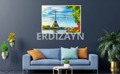Paris Eyfel Kulesi Kanvas Tablo Fotoğrafı  5600 x 4120 PİKSEL